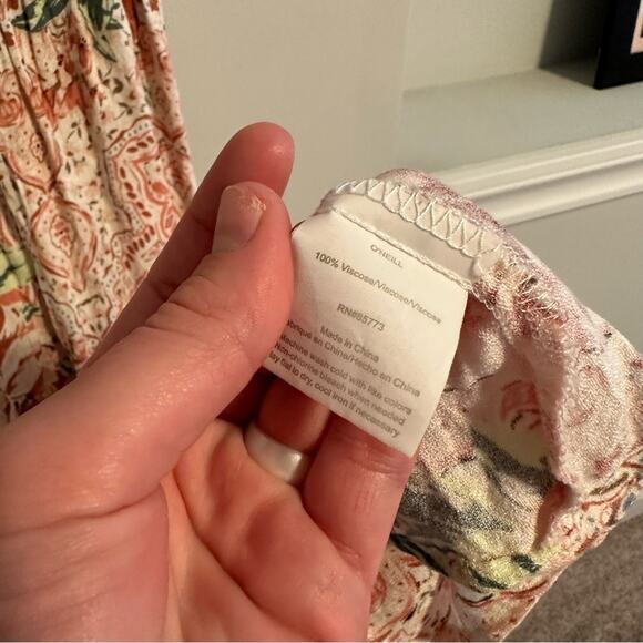 O’Neill Pink Floral Strappy MIDI Dress Small - Picture 11 of 14